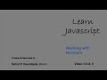 Learn Javascript: Working with Numbers - Multiplication table