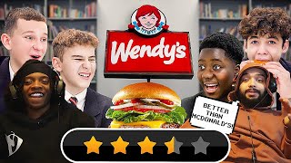 AMERICANS REACT TO BRITISH HIGHSCHOOLERS TRY WENDY'S FOR THE FIRST TIME!