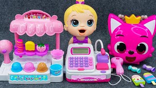 🔴 [LIVE]  Satisfying with Cute Pinkfong Ice Cream Set Unboxing, Cash Register ASMR | Review Toys