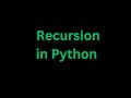 Learn Recursion in Python: Calculating Factorials