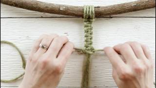 Basic Macrame Knots: Simple Square Knot Tutorial + Adding Beads