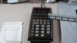 Hewlett Packard HP-65 calculator working.