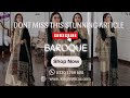 Baroque Embroidered Suit 🔥 Low Prices | Master King Replica | Partywear Dress | Wedding Suit