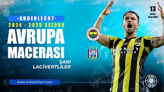 🔵🟡 Fenerbahçe vs Anderlecht: Avrupa Kupalarındaki Unutulmaz Karşılaşmaları ⚽🔥#macanilari #fenerbahçe