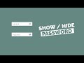 Show Hide Password InJavaScript | Reveal Password WithJavaScript