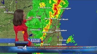 Severe thunderstorm warning for Sheboygan County