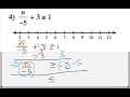 Solving Two Step Inequalities