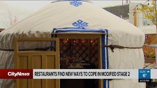 Restaurants find news ways to cope in modified stage 2