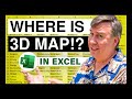 microsoft excel where did they move 3d map feature 2646