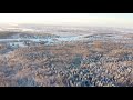 quebec winter morning sunrise dji mini 2