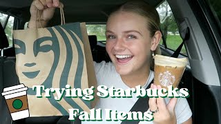 Trying Starbucks Fall Menu Items 2024