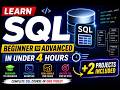 Learn SQL Beginner to Advanced in Under 4 Hours, +2 projects. Creator:[@AlexTheAnalyst]