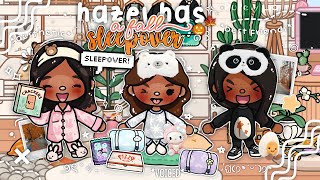 ۫ . ⟡ ➸ Hazel has a FALL SLEEPOVER! ₊˚๑ 🪵✨💤 || *VOICED* 📢 || Toca Boca Life World 🌎