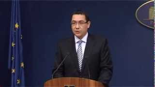 23.12.2013 Declaratiile Primului-ministru Victor Ponta la finalul Sedintei de Guvern