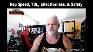 Thoughts on Repetition Speed, Time Under Load, Strength, and Hypertrophy