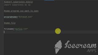 how to open notepad using python