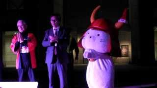 20131221ひこにゃん　西区キャンドルアート2013　開会セレモニー①