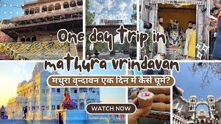 One Day Trip In Mathura Vrindavan | Places to visit in mathura and vrindavan