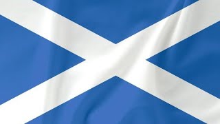 Scottish flag using Python's Turtle 🐢 #43