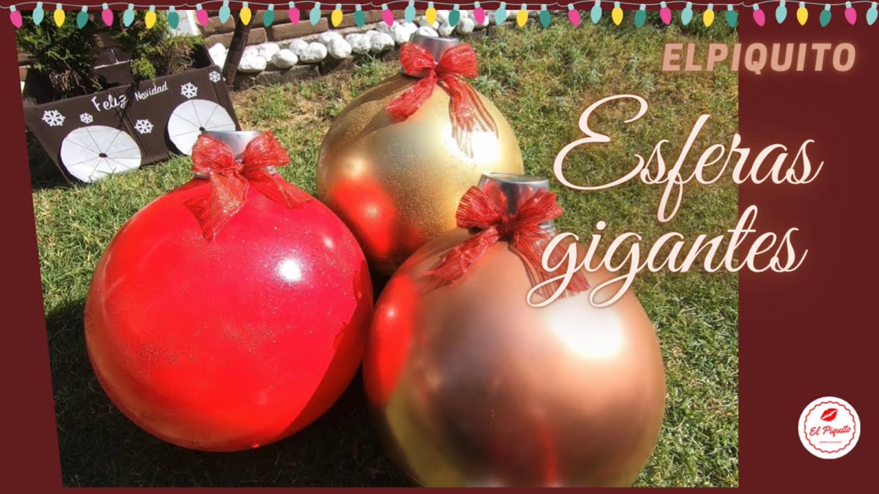 Cómo Hacer Esferas Gigantes Para El Jardín Youtube
