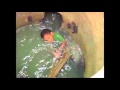 Raw Video: Boy Rescued After Falling Into Sewer