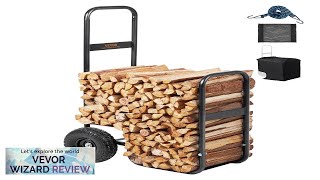 VEVOR Firewood Log Cart 250 lbs Capacity Outdoor and Indoor Wood Rack Review