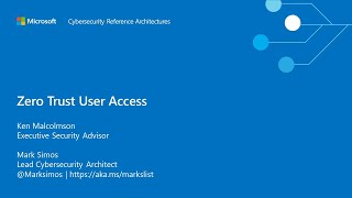 MCRA Zero trust user access