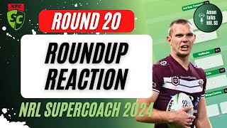 ROUND 20 ROUNDUP REACTION | LIVE STREAM | NRL SuperCoach 2024