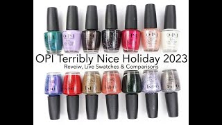 OPI Terribly Nice Holiday 2023 Collection: Review, Live Swatches & Comparisons