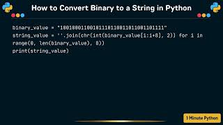How to Convert Binary to a String in Python