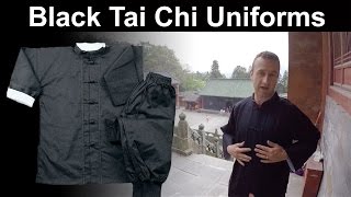 Black Tai Chi Uniforms for sale from Wudang Mountain