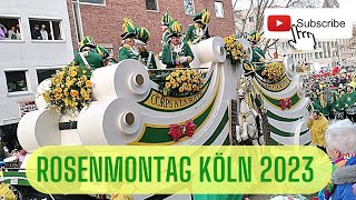 Rosenmontag Köln Februar 2023 Karnevalsumzug Parade komplett 200 Jahre Jubiläum Kölle Alaaf 🥳