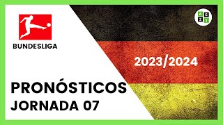 Pronósticos Bundesliga Jornada 07 - Liga Alemana 2023/2024