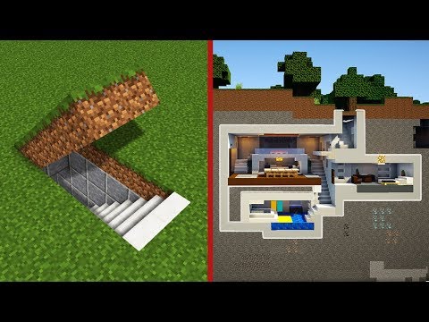 Minecraft: How to Build A Modern Secret Base Tutorial - (Hidden House) Minecraft: How to Build A Modern Secret Base Tutorial - (Hidden House)