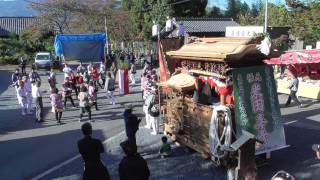 2015和歌山県橋本市だんじり祭り・学文路天満宮、本宮　南馬場③踊り・催し（平成27年10月25日）