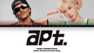 {VOSTFR} ROSÉ \u0026 Bruno Mars - 'APT.' (Color Coded Lyrics Français/Rom/Han/가사)