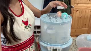 Baby bottle sterilizer/dryer