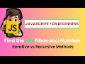 JavaScript Tutorial: How to Find the nth Fibonacci Number (Iterative vs Recursive Methods)