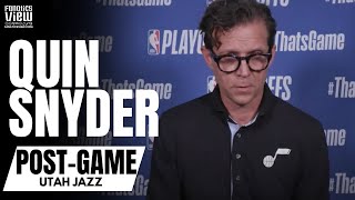 Quin Snyder Reacts to Utah Jazz Being Eliminated by LA Clippers & Rudy Gobert's Performance