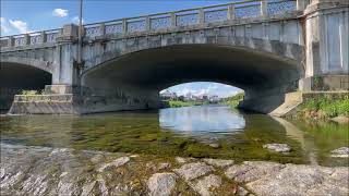 京都・鴨川　七条大橋付近　Kamogawa near Shichijo Ohashi Bridge,Kyoto　(2021.8)