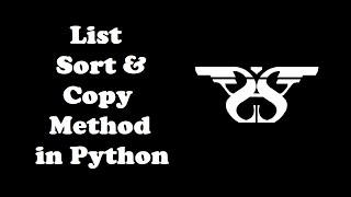 146. List Sort and Copy Method in Python with Example Code || Python List Methods-5