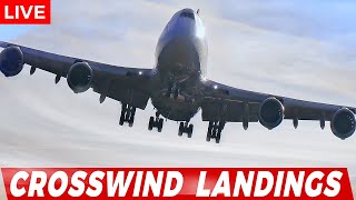 🔴LIVE CROSSWIND LANDINGS at CHICAGO O'HARE INTERNATIONAL AIRPORT | AVGEEK ORD PLANE SPOTTING