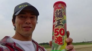 巨大花火「龍王５０連」を打ち上げてみました！期待した結果は… Fireworks