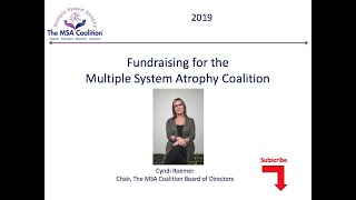 Fundraise For The Multiple System Atrophy Coalition | Cyndi Roemer, Chair, The MSA Coalition