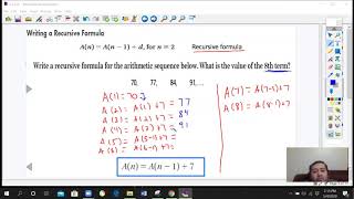 6 2 Arithmetic Sequences in Recursive Form