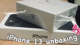 iPhone 13 unboxing/ 128gb / midnight🌑