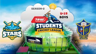 Match-13 G REVOLUTION AS BBSR vs KUSURLA KLD | TBW U-19 Students Cricket League | Season-2 | Amogha