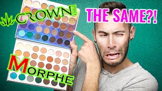 Debunking Morphe JACLYN HILL Palette Dupe? | MORPHE vs CROWN | this isn't that serious.