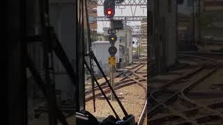 【小田急 藤沢駅→藤沢本町駅】3000形の車窓から 藤沢駅発車して跨線橋に向かう上り勾配を進行します