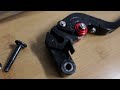 evotech performance folding clutch and brake levers 2021 aprilia tuono v4 factory install